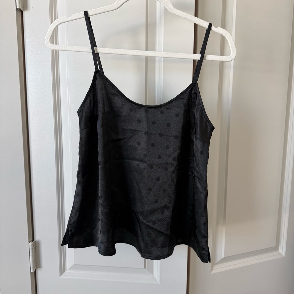 Old Navy Black Polka Dot Cami Top
